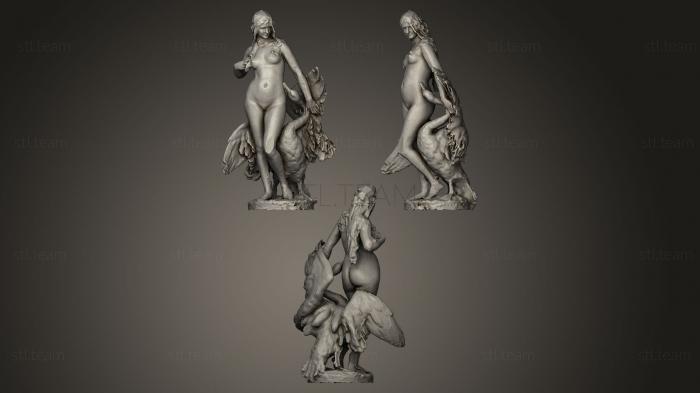 3D модель Женщина и лебедь (STL)